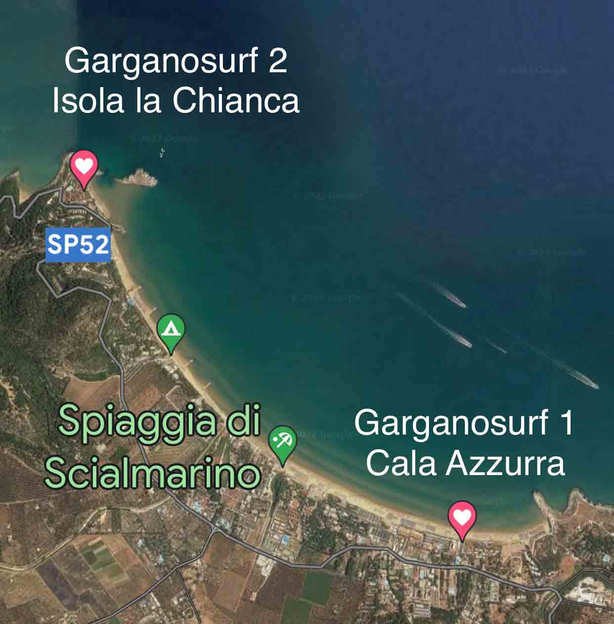 mapa garganosurf 1 e due