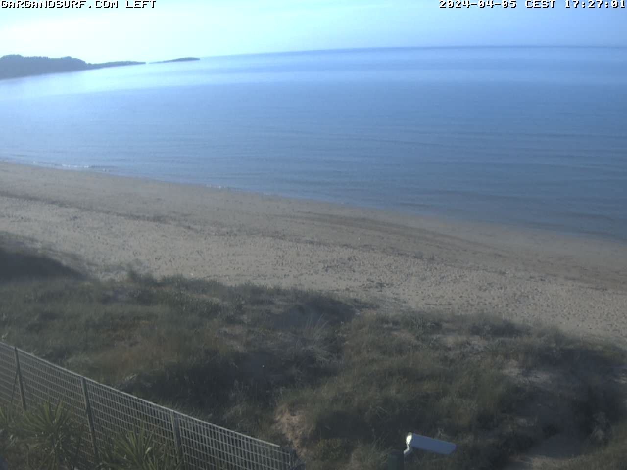 Webcam in der Baia Santa Maria - Spiaggia Lunga bei Vieste im Gargano mit Blick nach NW